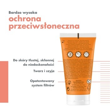 Avene Eau Thermale Cleanance, koloryzujący krem ochronny SPF 50+ do skóry tłustej, skłonnej do niedoskonałości, 50 ml