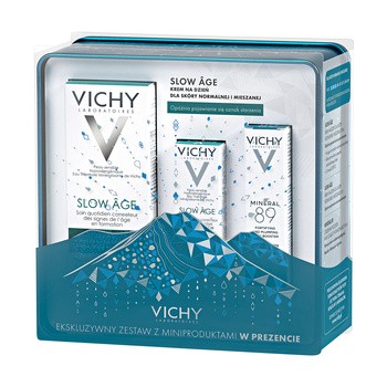 Zestaw Promocyjny Vichy, krem Slow Age, 50 ml + Mineral 89, 10 ml  GRATIS + Slow Age krem na dzień, 3 ml GRATIS