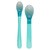 Canpol Babies, magiczne łyżeczki zmieniające kolor, turkusowy, 2 szt.
