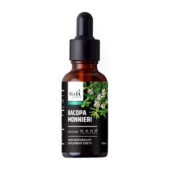 Sati Labs Adaptogen, Nano Bacopa Monnieri, krople, 50 ml