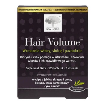 Hair Volume, tabletki, 90 szt.+ 15 szt. GRATIS