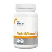 Vet Expert VetoMune, preparat na wsparcie odporności dla psów i kotów, kapsułki twist-off, 60 szt.