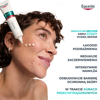 Eucerin Dermopure Clinical Hydra Repair, krem kojący, 40 ml