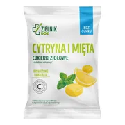 ZIELNIK DOZ Cytryna i Mięta, cukierki ziołowe, bez dodatku cukrów, 60 g