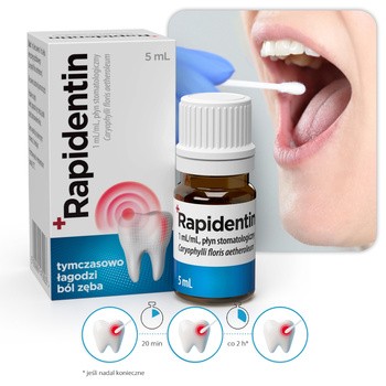 Rapidentin, 1 ml/ml, płyn do stosowania w jamie ustnej, 5 ml