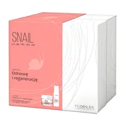 Zestaw Flos-Lek Snail, elixir koncentrat regenerujący, 30 ml + krem odbudowujący, 50 ml