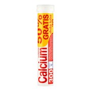 Calcium 300 Uni-Phar, tabletki musujące, pomarańcza, 20 szt. (10 szt.+10 szt.)