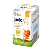 DOZ Product Junior D3, tabletki do ssania, smak owoców tropikalnych, 30 szt.