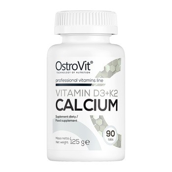OstroVit Vitamin D3 + K2 Calcium, tabletki, 90 szt.