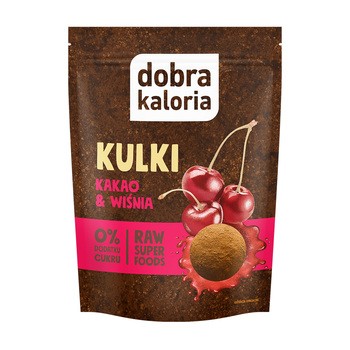 Dobra Kaloria, Kulki mocy kakao & wiśnia bez cukru, 58 g