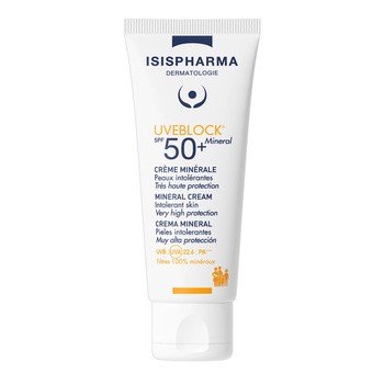ISISPHARMA UVEBLOCK MINERAL SPF 50+, krem mineralny bezbarwny, 40ml