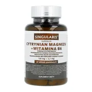 Singularis Cytrynian Magnezu + Witamina B6, tabletki powlekane, 60 szt.