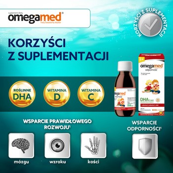 Omegamed Odporność 1+, syrop, 140 ml