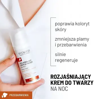 Sylveco Dermo Przebarwienia, krem rozjaśniający do twarzy na noc, 50 ml
