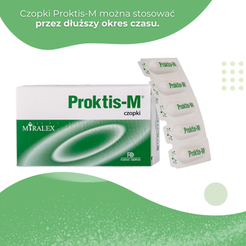 Proktis-M, czopki doodbytnicze z kwasem hialuronowym, 10 szt.