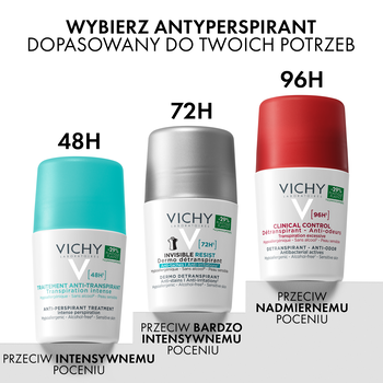 Vichy Clinical Control 96 h, dezodorant dla kobiet, roll-on, 50 ml