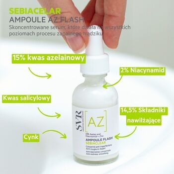 SVR Sebiaclear AZ, skoncentrowane serum korygujące niedoskonałości, 30 ml