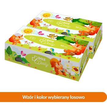 Zestaw 2x DOZ Daily, chusteczki higieniczne, karton, 90 szt.