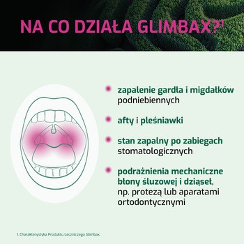 Glimbax, 0,74 mg / ml (0,074%), roztwór do płukania jamy ustnej i gardła, 200 ml