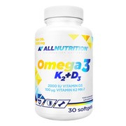 Allnutrition Omega 3 K2 + D3, kapsułki, 30 szt.