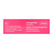 Ziaja Mintperfekt Sensitiv, pasta stomatologiczna zmniejszająca nadwrażliwość, 75 ml