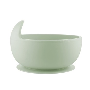 Canpol Babies, miseczka silikonowa z przyssawką, 330 ml, zielona, 1 szt.