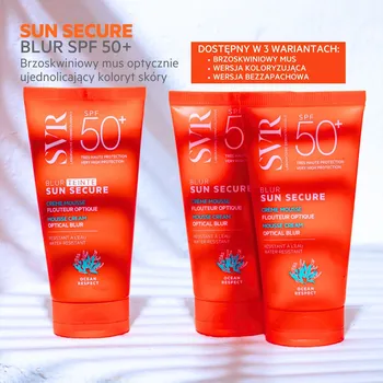 SVR Sun Secure Blur, bezzapachowy, krem-mus SPF50+, 50 ml