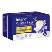 Inteno Comfort Lady, anatomiczne wkładki urologiczne, Maxi Night, x10