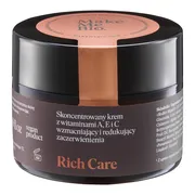 Make Me Bio, Rich Care, Skoncentrowany krem z witaminami A, E i C wzmacniający i redukujący zaczerwienienia, 50 ml