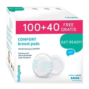 BabyOno, wkładki laktacyjne Comfort, 100 + 40 szt.