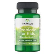 Swanson Probiotic for Kids, smak wiśniowy, 60 szt.