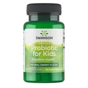 Swanson Probiotic for Kids, smak wiśniowy, 60 szt.