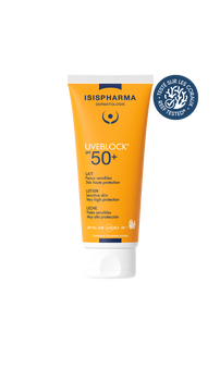 ISISPHARMA UVEBLOCK  LOTION SPF 50+, mleczko do twarzy i ciała, 100ml