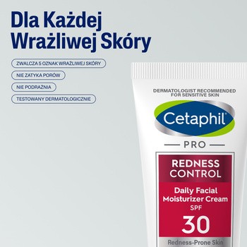 Cetaphil Pro Redness Control, krem nawilżający na dzień SPF 30, 50 ml