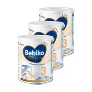 Zestaw 3x Bebiko PRO+ 3, odżywcza formuła na bazie mleka dla dzieci powyżej 1. roku życia, 700 g