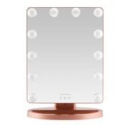 Beautifly Glamour Vue Mirror, podświetlane lusterko do makijażu z regulacją światła LED, 1 szt.