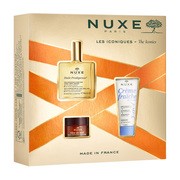 Zestaw Promocyjny Nuxe Bestsellery Huile Prodigieuse, olejek, 50 ml + balsam do ust, 15 g + krem nawilżający, 30 ml