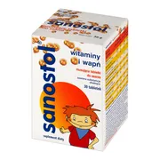Sanostol, tabletki musujące do ssania, 30 szt.