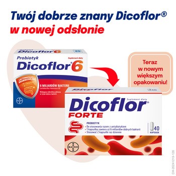Dicoflor Forte, kapsułki, 40 szt.