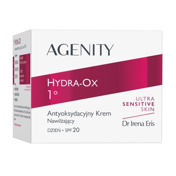 Agenity 1° Hydra-Ox, antyoksydacyjny krem nawilżający na dzień SPF 20, 50 ml