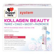 Doppelherz system Kollagen Beauty, ampułki z płynem, smak malina i jagoda, 25 ml x 30 szt.