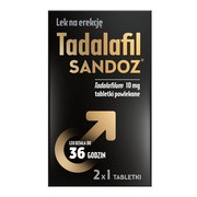 Tadalafil Sandoz, 10 mg, tabletki powlekane, 2 szt.
