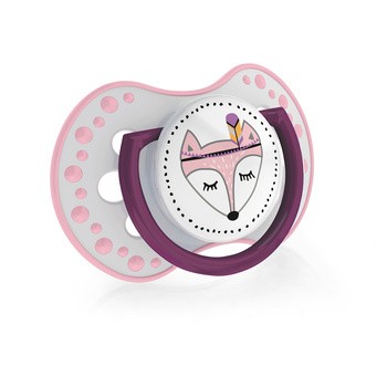 Canpol Lovi, smoczek uspokajający silikonowy, dynamiczny, Indian Summer Girl, 18 m+, 2 szt.