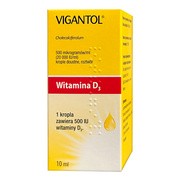 Vigantol, 500mcg/ml (20 000IU/ml), krople doustne, 10 ml