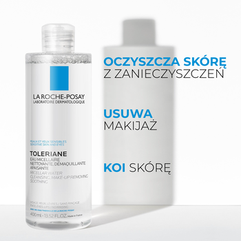 La Roche-Posay Eau Micellaire Toleriane, płyn micelarny dla skóry wrażliwej, 400 ml