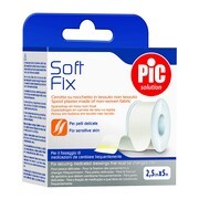 PiC SoftFix, komfortowy plaster na rolce, włókninowy, 5 m x 2,5 cm, 1 szt.