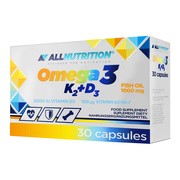 Allnutrition Omega 3 K2 + D3, kapsułki, 30 szt.