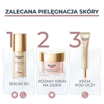Eucerin Hyaluron Filler+Elasticity, różany krem na dzień SPF 30, 50 ml