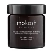 Mokosh, kojąco-nawilżający krem do twarzy, pokrzywa z miętą, 60 ml