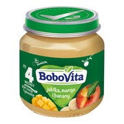 BoboVita, jabłka, mango, banany, 4 m+, 125 g